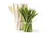 Grüner und weißer Spargel